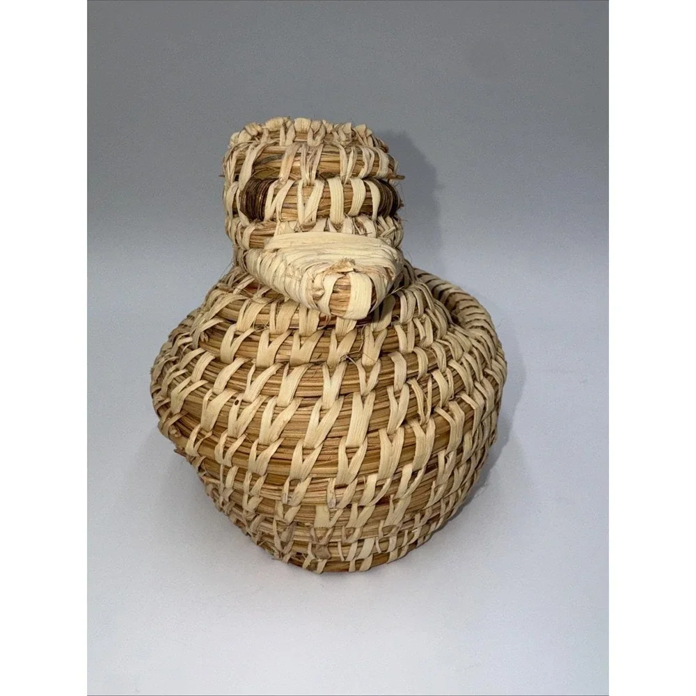 New With Tag Tohono O'odham Papago Authentic Indian Handmade Duck Basket Arizona